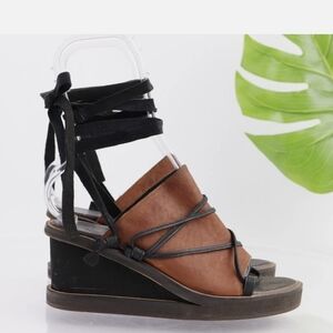 Free People Bowery Wedge Sandals Size 6.5